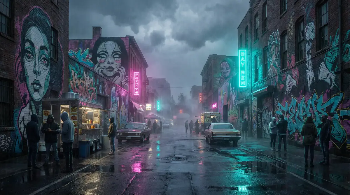 十八禁 - 雨夜壁画街